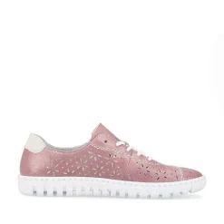 Rieker Colorful Styles-Women'S Lace-Up Shoes, Blood Pink