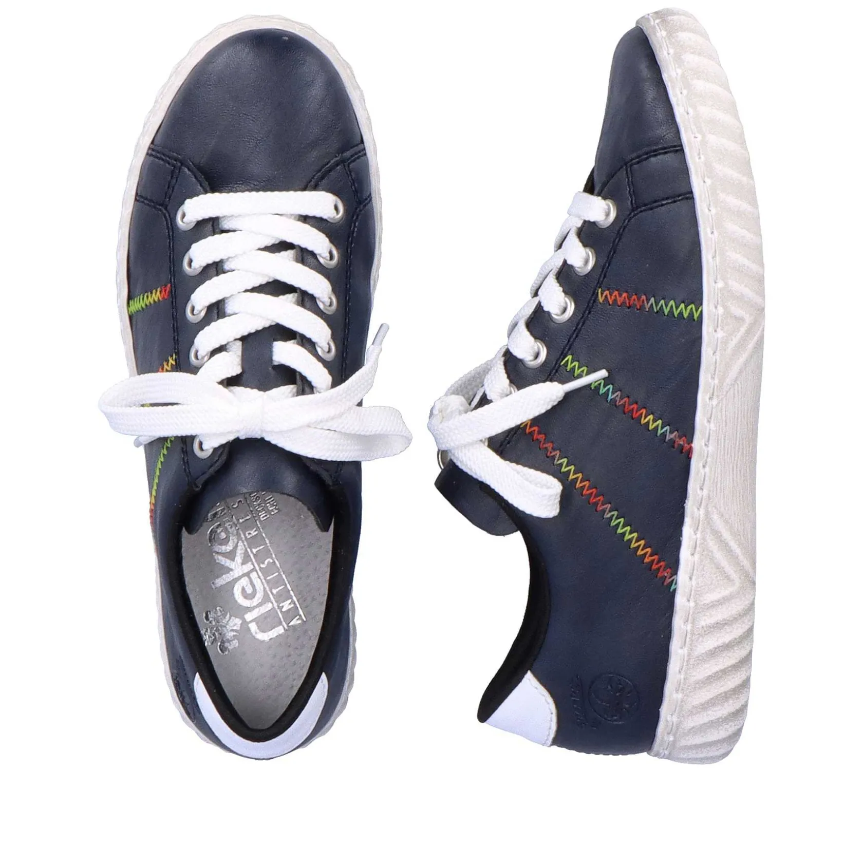 Rieker Low Shoes & Slippers-Women'S Lace-Up Shoes Navy Blue