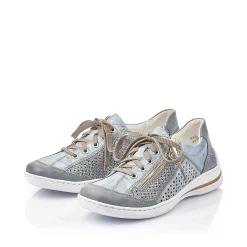 Rieker Low Shoes & Slippers-Women'S Lace-Up Shoes Sea Blue
