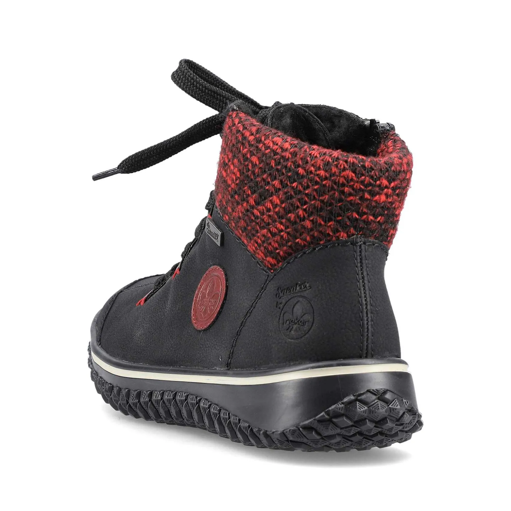 Rieker Low Shoes & Slippers-Women'S Lace-Up Shoes Graphite Black