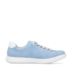 Rieker Low Shoes & Slippers-Women'S Lace-Up Shoes Sky Blue And White