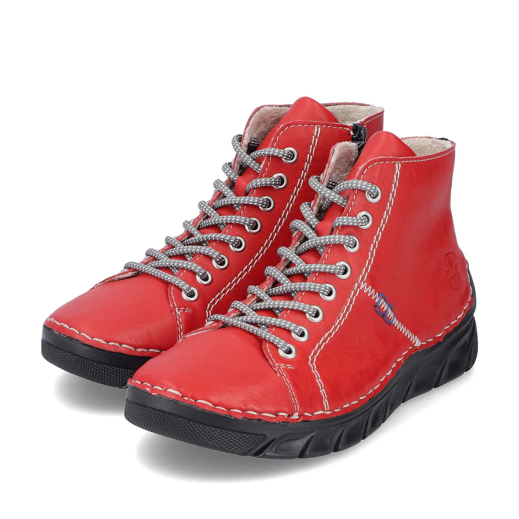 Rieker Low Shoes & Slippers-Women'S Lace-Up Shoes Fire Red