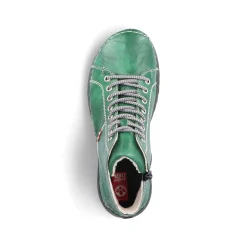 Rieker Low Shoes & Slippers-Women'S Lace-Up Shoes Emerald Green
