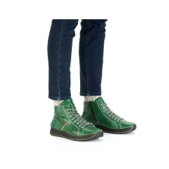 Rieker Low Shoes & Slippers-Women'S Lace-Up Shoes Emerald Green
