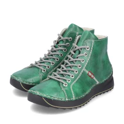 Rieker Low Shoes & Slippers-Women'S Lace-Up Shoes Emerald Green