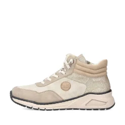 Rieker Low Shoes & Slippers-Women'S Lace-Up Shoes Light Beige