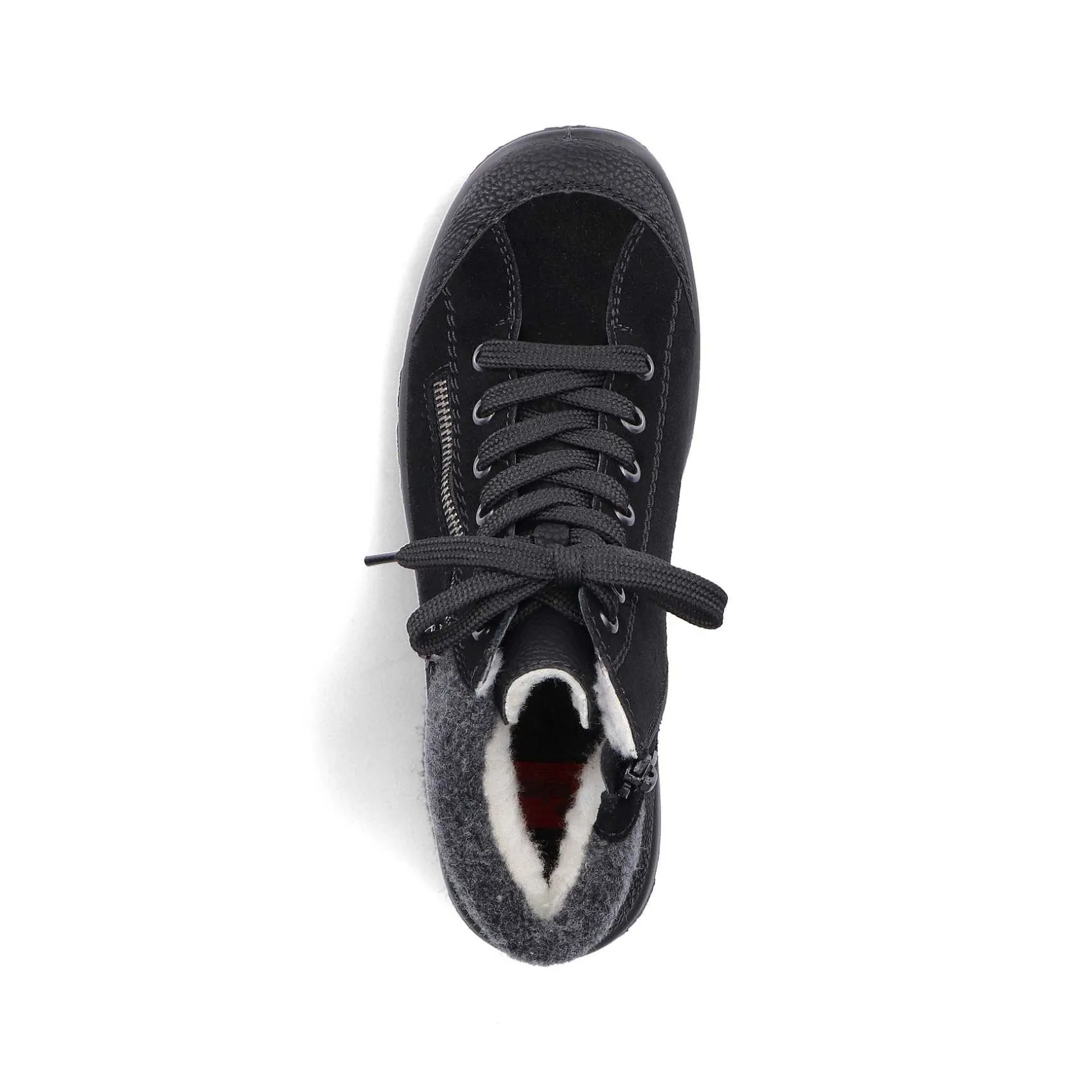 Rieker Low Shoes & Slippers-Women'S Lace-Up Shoes Graphite Black