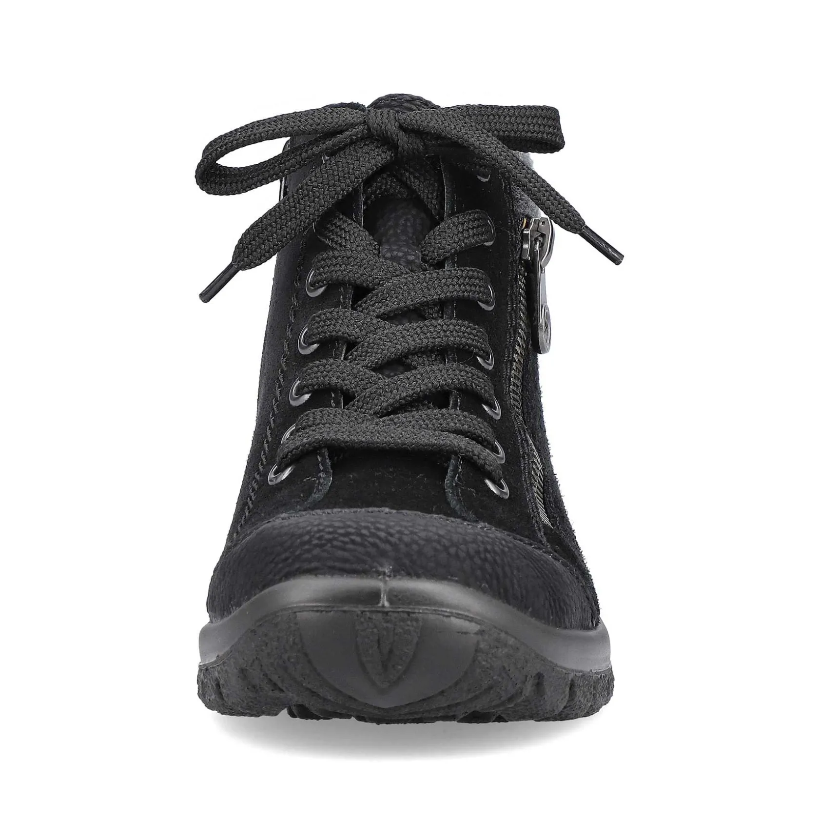 Rieker Low Shoes & Slippers-Women'S Lace-Up Shoes Graphite Black
