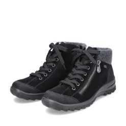 Rieker Low Shoes & Slippers-Women'S Lace-Up Shoes Graphite Black