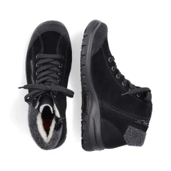 Rieker Low Shoes & Slippers-Women'S Lace-Up Shoes Graphite Black
