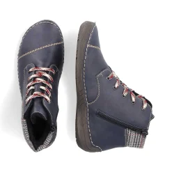 Rieker Low Shoes & Slippers-Women'S Lace-Up Shoes Steel Blue