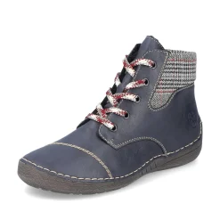 Rieker Low Shoes & Slippers-Women'S Lace-Up Shoes Steel Blue