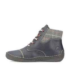 Rieker Low Shoes & Slippers-Women'S Lace-Up Shoes Steel Blue