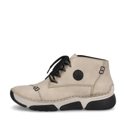 Rieker Low Shoes & Slippers-Women'S Lace-Up Shoes Cream Beige