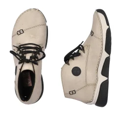 Rieker Low Shoes & Slippers-Women'S Lace-Up Shoes Cream Beige