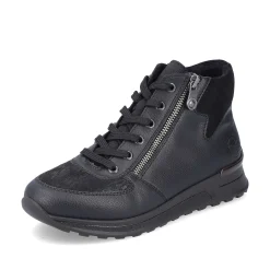 Rieker Low Shoes & Slippers-Women'S Lace-Up Shoes Deep Black