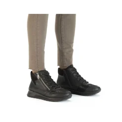 Rieker Low Shoes & Slippers-Women'S Lace-Up Shoes Deep Black