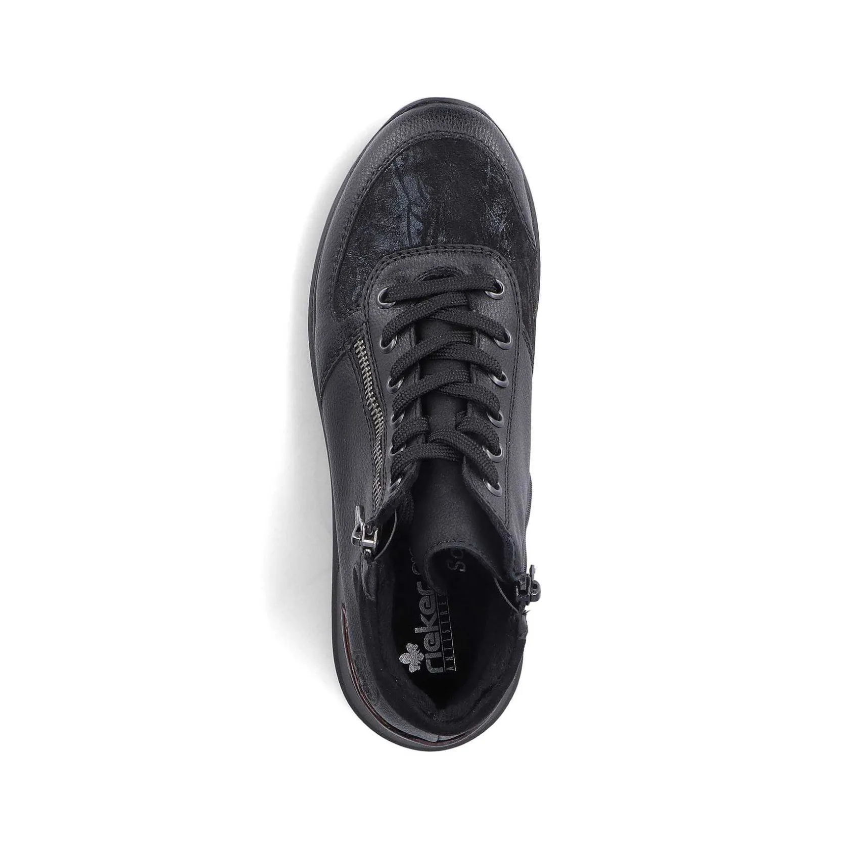 Rieker Low Shoes & Slippers-Women'S Lace-Up Shoes Deep Black