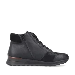 Rieker Low Shoes & Slippers-Women'S Lace-Up Shoes Deep Black