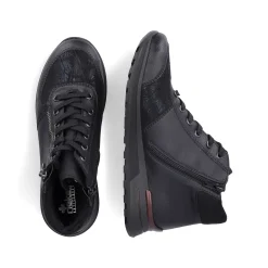 Rieker Low Shoes & Slippers-Women'S Lace-Up Shoes Deep Black