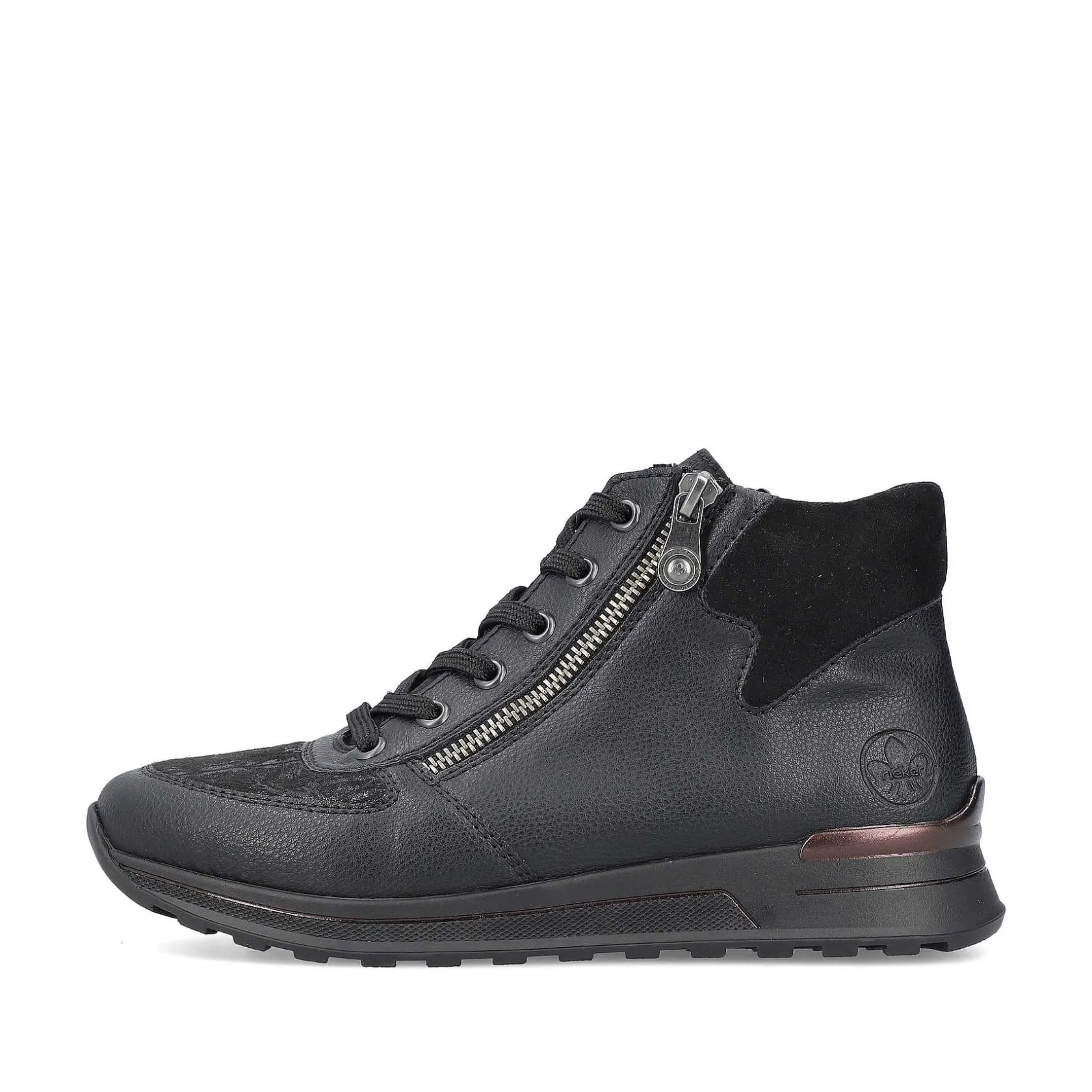 Rieker Low Shoes & Slippers-Women'S Lace-Up Shoes Deep Black
