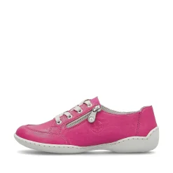 Rieker Colorful Styles-Women'S Lace-Up Shoes Magenta