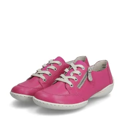 Rieker Colorful Styles-Women'S Lace-Up Shoes Magenta