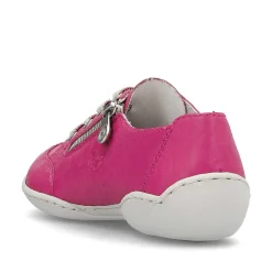 Rieker Colorful Styles-Women'S Lace-Up Shoes Magenta