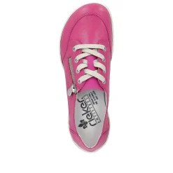 Rieker Colorful Styles-Women'S Lace-Up Shoes Magenta