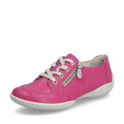 Rieker Colorful Styles-Women'S Lace-Up Shoes Magenta