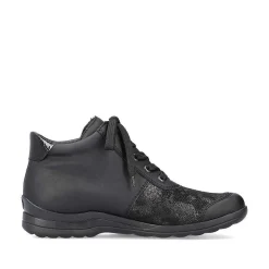Rieker Low Shoes & Slippers-Women'S Lace-Up Shoes Deep Black