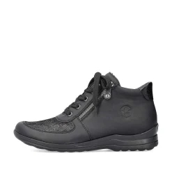 Rieker Low Shoes & Slippers-Women'S Lace-Up Shoes Deep Black