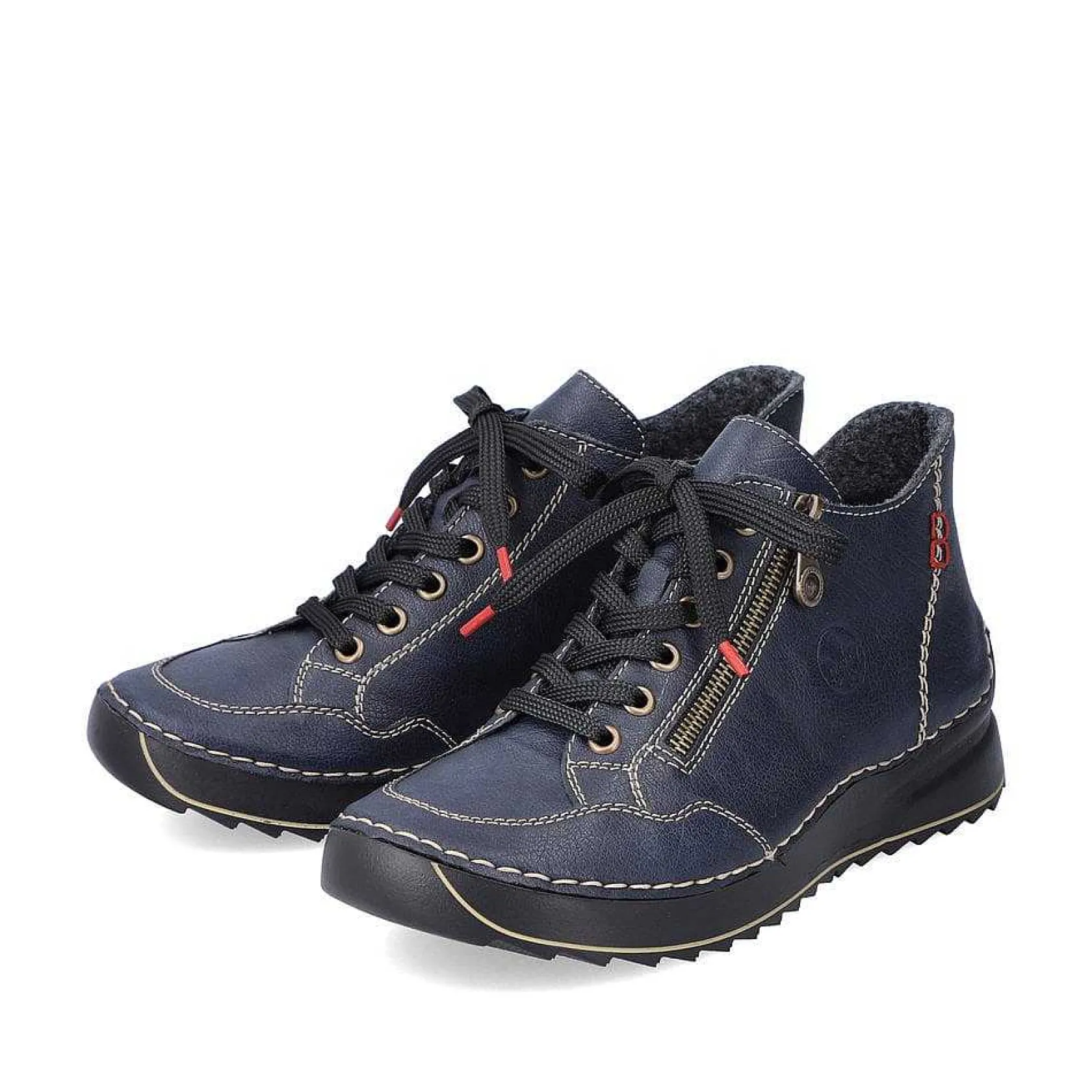 Rieker Low Shoes & Slippers-Women'S Lace-Up Shoes, Slate Blue
