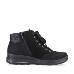 Rieker Low Shoes & Slippers-Women'S Lace-Up Shoes Deep Black