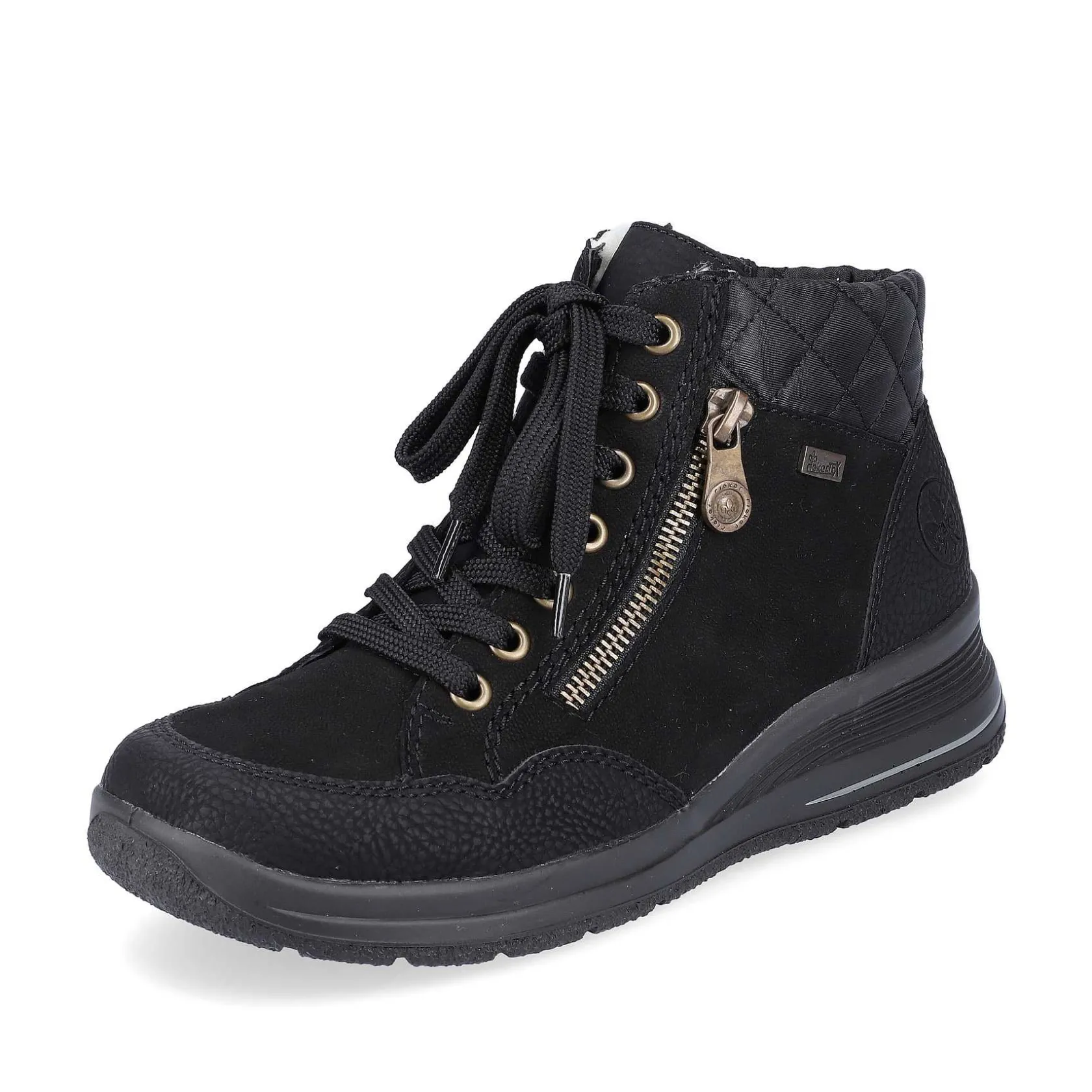 Rieker Low Shoes & Slippers-Women'S Lace-Up Shoes Deep Black