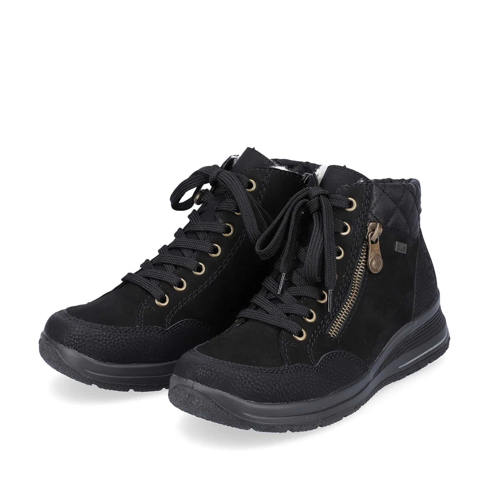 Rieker Low Shoes & Slippers-Women'S Lace-Up Shoes Deep Black
