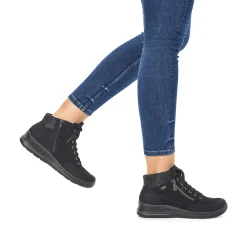 Rieker Low Shoes & Slippers-Women'S Lace-Up Shoes Deep Black