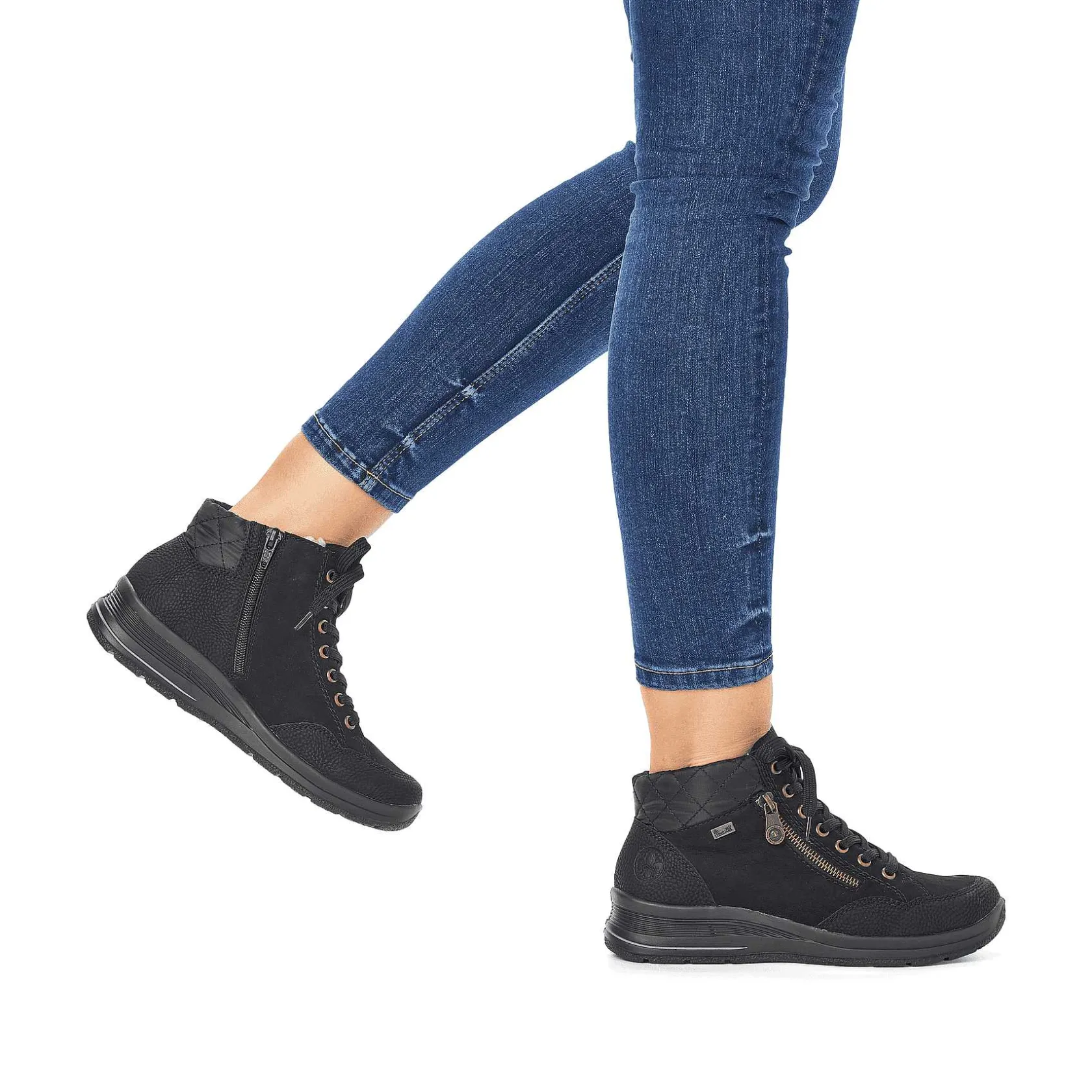 Rieker Low Shoes & Slippers-Women'S Lace-Up Shoes Deep Black
