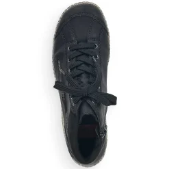 Rieker Low Shoes & Slippers-Women'S Lace-Up Shoes Deep Black