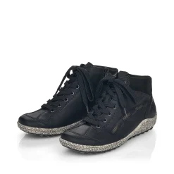 Rieker Low Shoes & Slippers-Women'S Lace-Up Shoes Deep Black