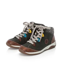 Rieker Low Shoes & Slippers-Women'S Lace-Up Shoes Moss Green