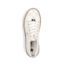 Rieker Low Shoes & Slippers-Women'S Lace-Up Shoes Swan White