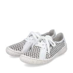 Rieker Low Shoes & Slippers-Women'S Lace-Up Shoes Pure White