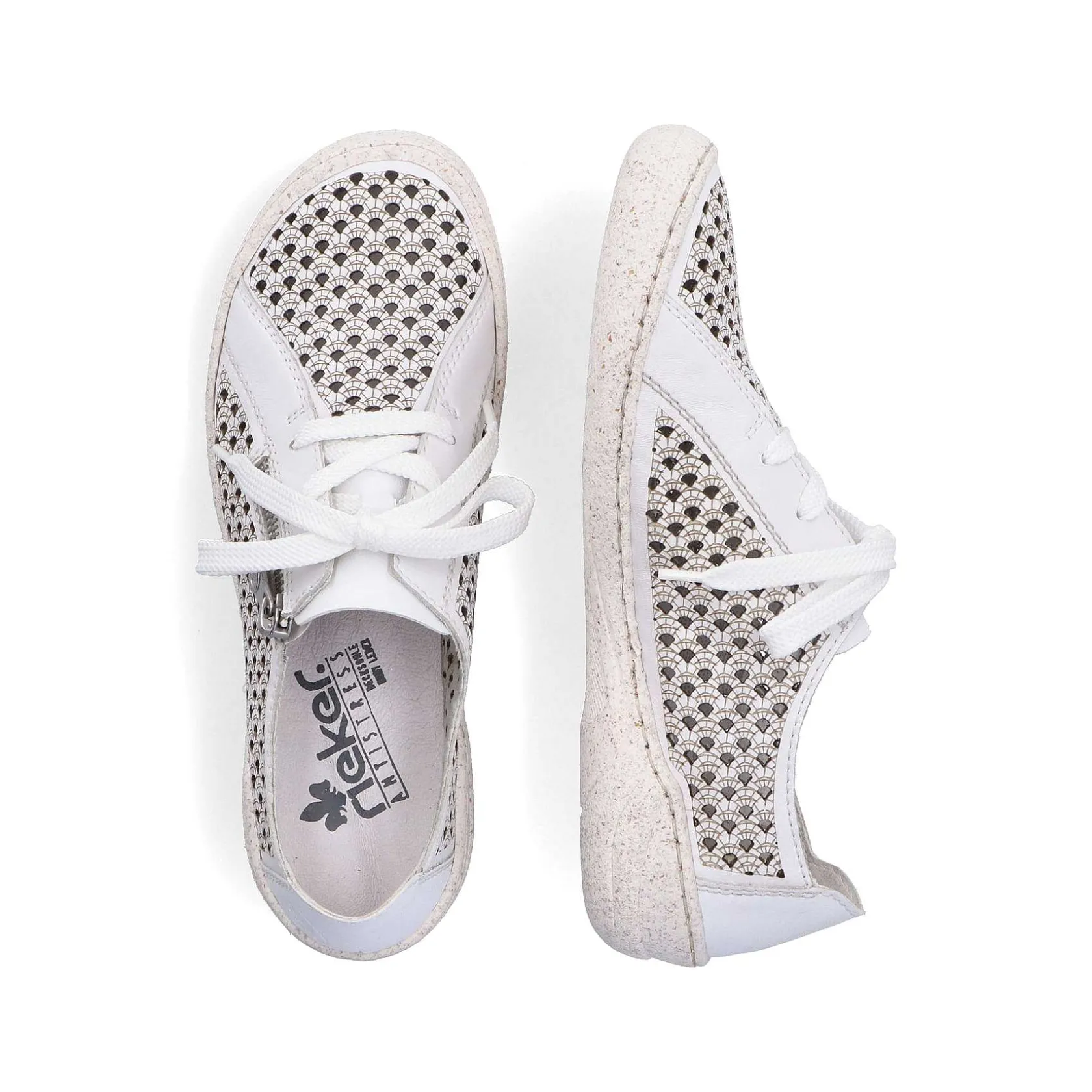 Rieker Low Shoes & Slippers-Women'S Lace-Up Shoes Pure White