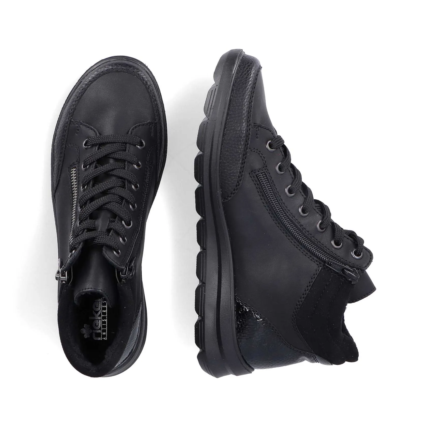 Rieker Low Shoes & Slippers-Women'S Lace-Up Shoes Deep Black