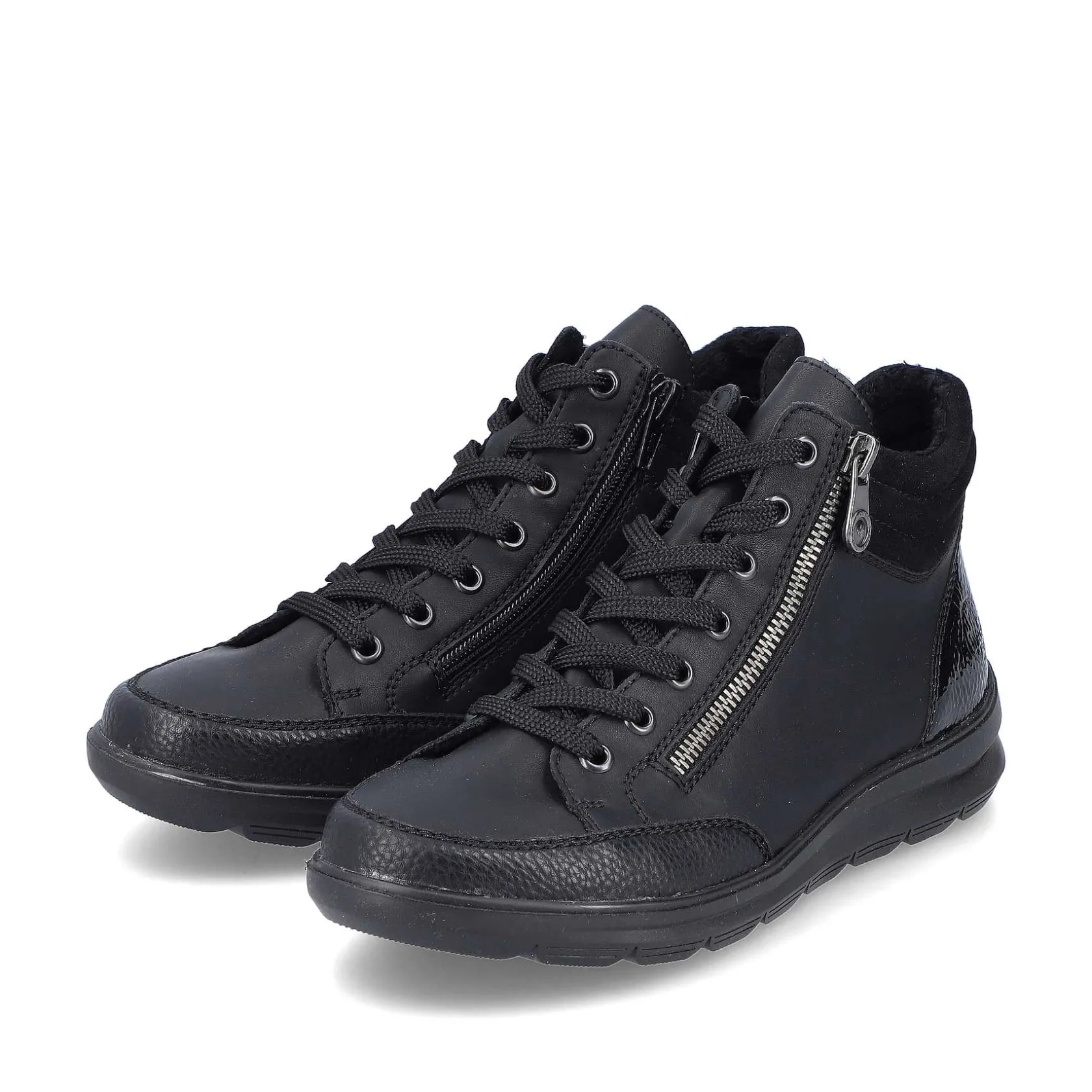 Rieker Low Shoes & Slippers-Women'S Lace-Up Shoes Deep Black