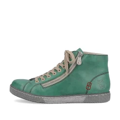 Rieker Low Shoes & Slippers-Women'S Lace-Up Shoes Emerald Green