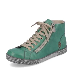Rieker Low Shoes & Slippers-Women'S Lace-Up Shoes Emerald Green