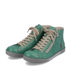 Rieker Low Shoes & Slippers-Women'S Lace-Up Shoes Emerald Green
