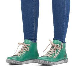 Rieker Low Shoes & Slippers-Women'S Lace-Up Shoes Emerald Green